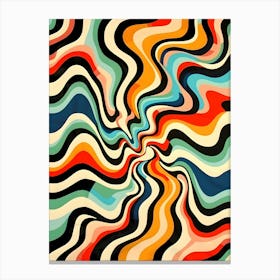 Abstract Psychedelic Pattern Canvas Print