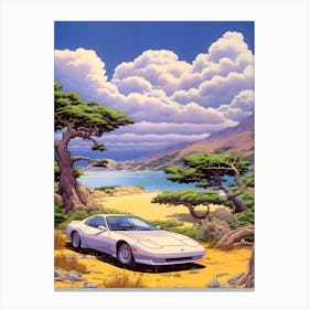 Mitsubishi 3000gt Ghibli Style Canvas Print