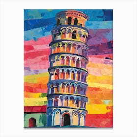 Tower Of Pisa Henri Matisse Style 1 Canvas Print