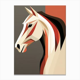 Horse Minimalist Abstract 3 Canvas Print