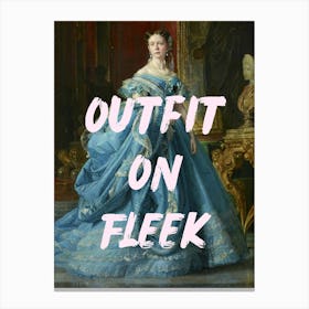 Outfit On Fleek Canvas Print