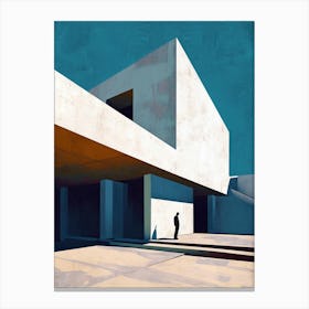Modern Architecture Minimalist 12 Canvas Print