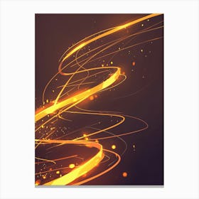 Abstract Flames Canvas Print