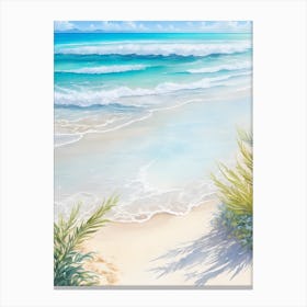 White Sandy Beach Canvas Print