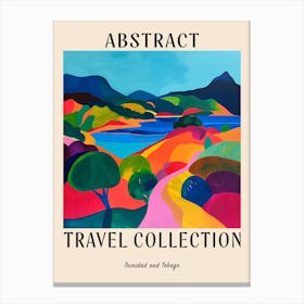 Abstract Travel Collection Poster Trinidad Tobago 2 Canvas Print