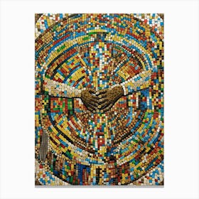 Mosaic Mosaic Art, Mosaic Art, Mosaic Art, Mosaic Art Canvas Print