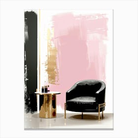 Gold And Pink Canvas Print