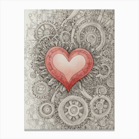 Heart Of Gears 1 Canvas Print