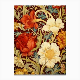 Victorian Floral Wallpaper 2 Canvas Print