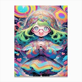 Psychedelic Girl 1 Canvas Print