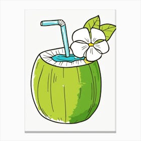 Coconut Drink 3 Canvas Print