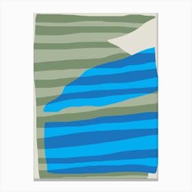 Abstract Stripe Minimal Collage Canvas Print