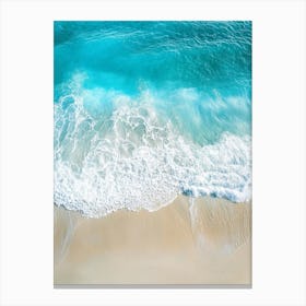 Beach Sand And Waves Canvas Print