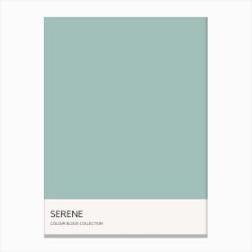 Serene Colour Block Poster Canvas Print