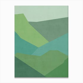 Abstract Mountains - v01 Canvas Print