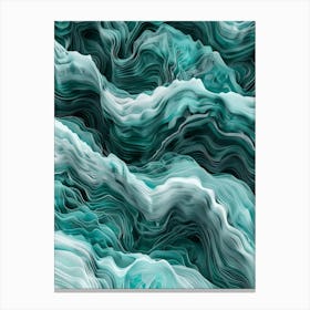 Abstract Wave Pattern 5 Canvas Print