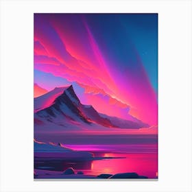 Northern Lights Dreamy Sunset Canvas Print