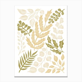 Beige Branches Canvas Print