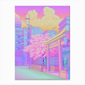 Sakura Jinja Canvas Print
