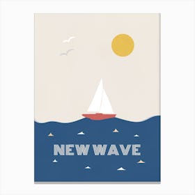 New Wave YACHT Canvas Print