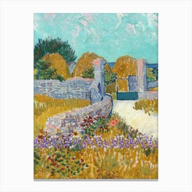 Hay Field By Vincent Van Gogh Canvas Print