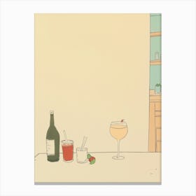 Wine Scene Canvas Print