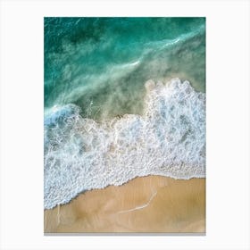 Aerial View Of A Beach 52 Canvas Print