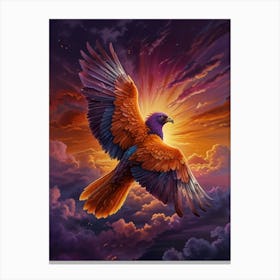 Phoenix In The Sky Canvas Print