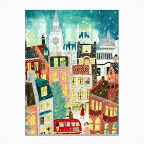 Christmas In London Canvas Print