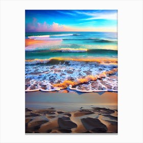 Sunset At The Beach 10 Canvas Print
