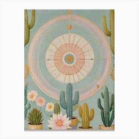 Cactus Wheel Canvas Print