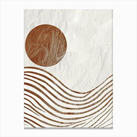 Sand And Waves, Bauhaus Canvas Print