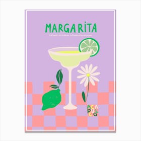 Cocktail collection - Margarita Art Print Canvas Print