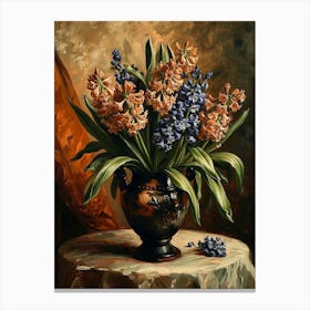 Baroque Floral Still Life Hyacinth 2 Canvas Print