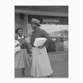 Untitled Photo, Possibly Related To Sisters In Town Shopping, San Augustine, Texas By Russell Lee Canvas Print