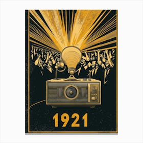 Aihrgdesign A Vintage Poster Celebrating The First Radio Spor 02cddc49 989f 43ff 8bd2 Ea71b65f8a97 0 Canvas Print