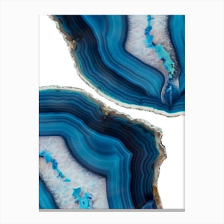Blue Agate Canvas Print