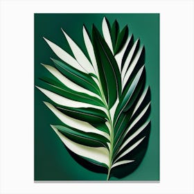 Tarragon Leaf Vibrant Inspired 2 Canvas Print