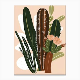 Cactus Plants 1 Canvas Print