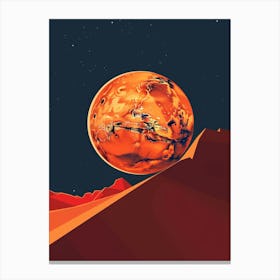 Mars In Space 2 Canvas Print