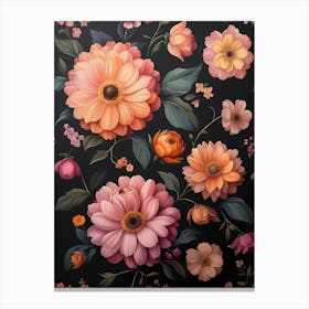 Floral Wallpaper 25 Canvas Print