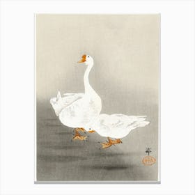 Two Geese (1900 1930), Ohara Koson 1 Canvas Print
