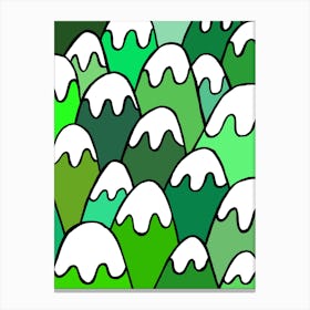 Mountain Tops Poster Canvas Print