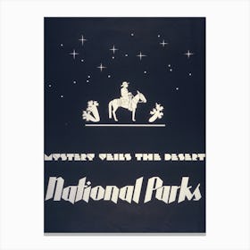 National Parks 1930s Vintage Poster Canvas Print