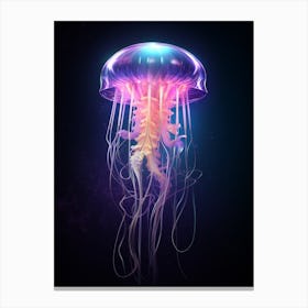 Comb Jellyfish Swimming 6 Canvas Print