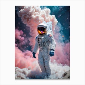 Astronaut In Space Print    Canvas Print