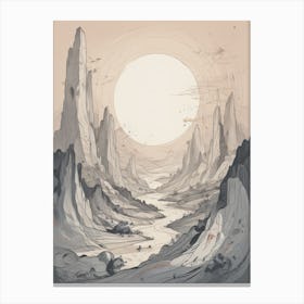 Desert Landscape 3 Canvas Print