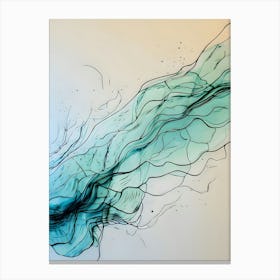 Acrylic Line Nature Art , Abstract Canvas Print