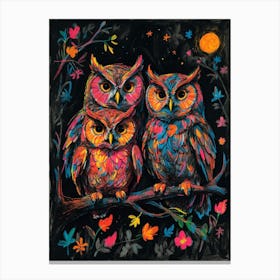 Three Owls Canvas Print