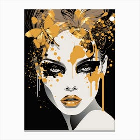 Splatter Girl Canvas Print